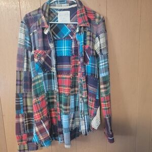 Free People Patchwork Flannel size medium